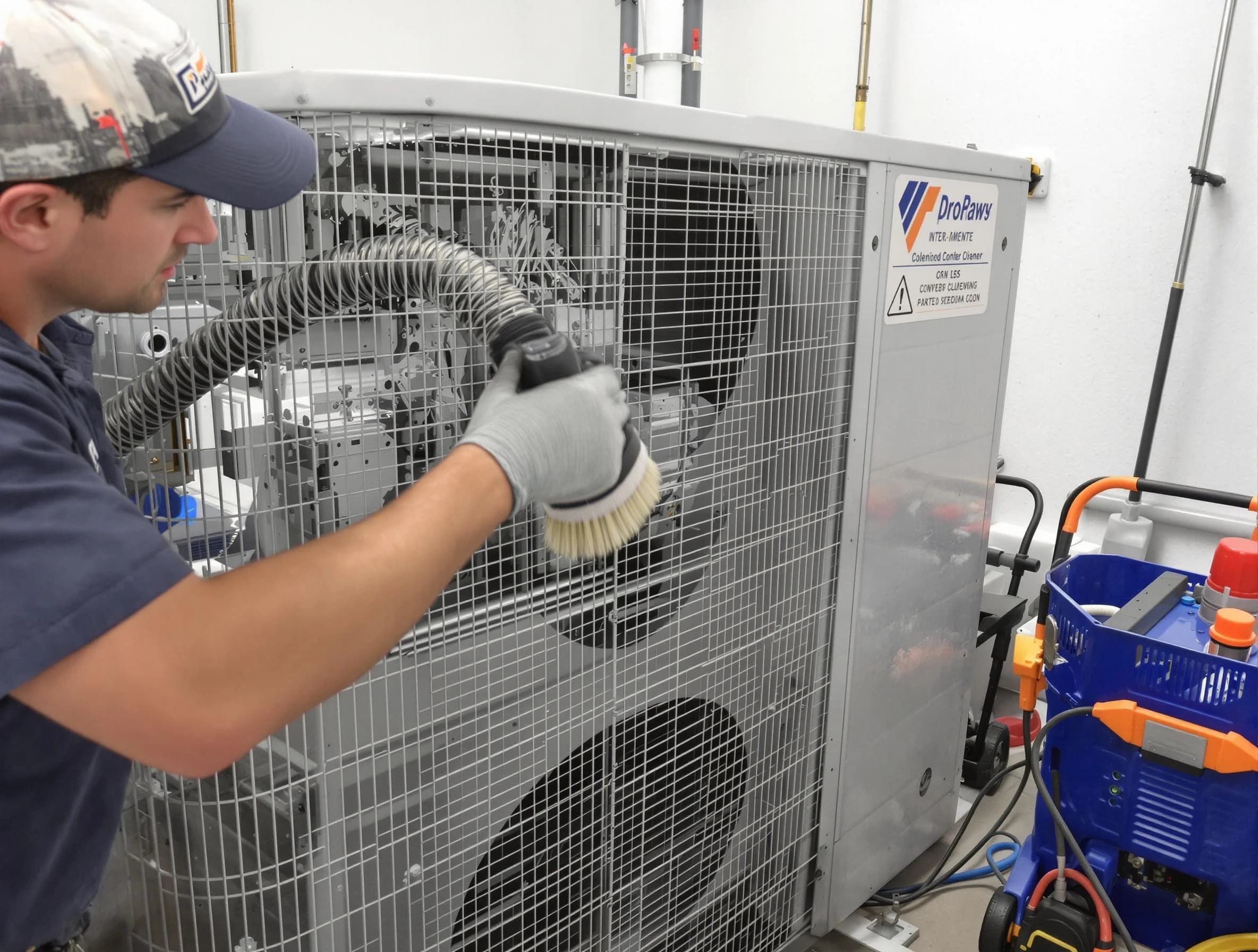 Fairmount Air Duct Cleaning specialist performing precision AC coil cleaning for improved system performance in Fairmount