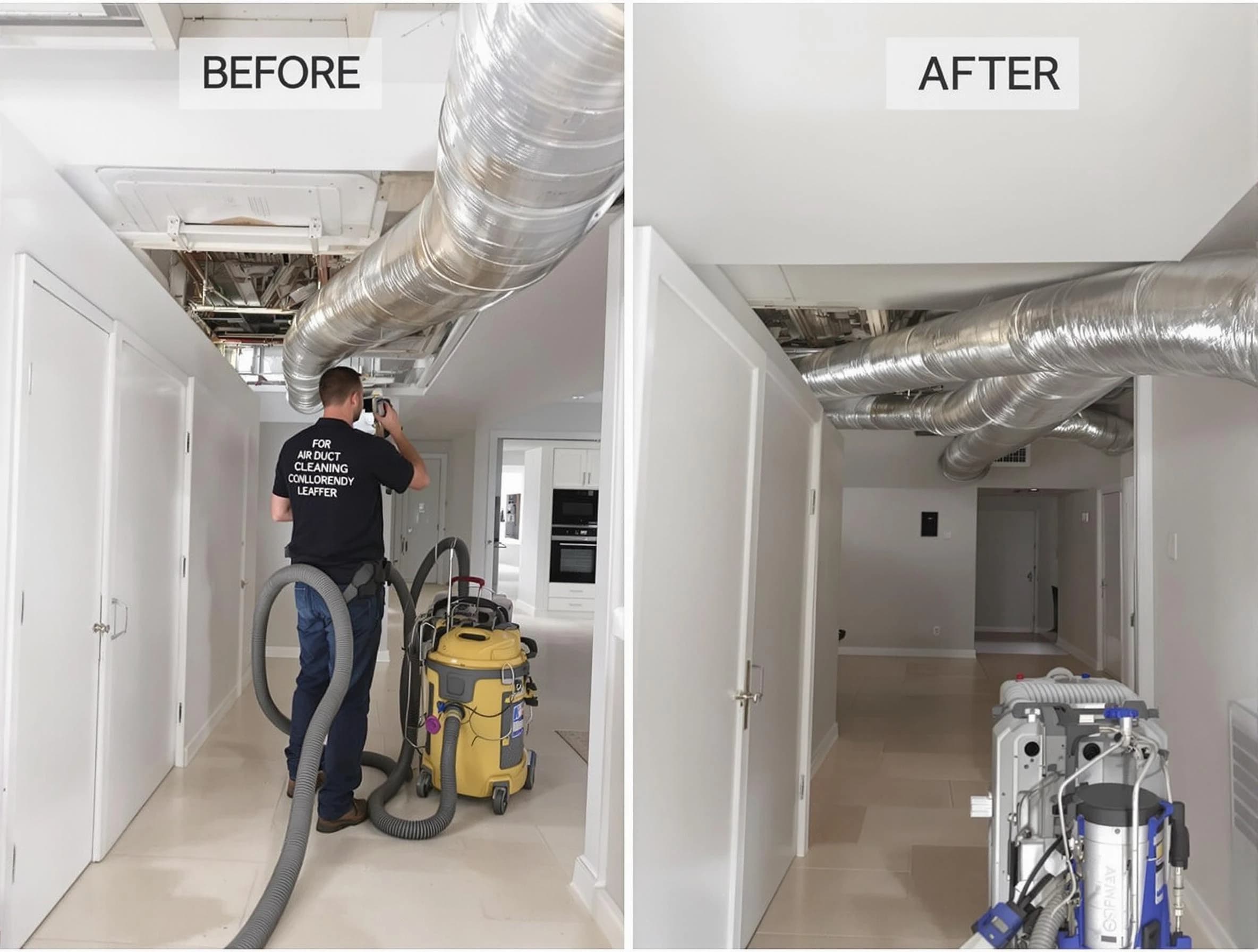 Fairmount Air Duct Cleaning professional performing thorough air duct cleaning in Fairmount
