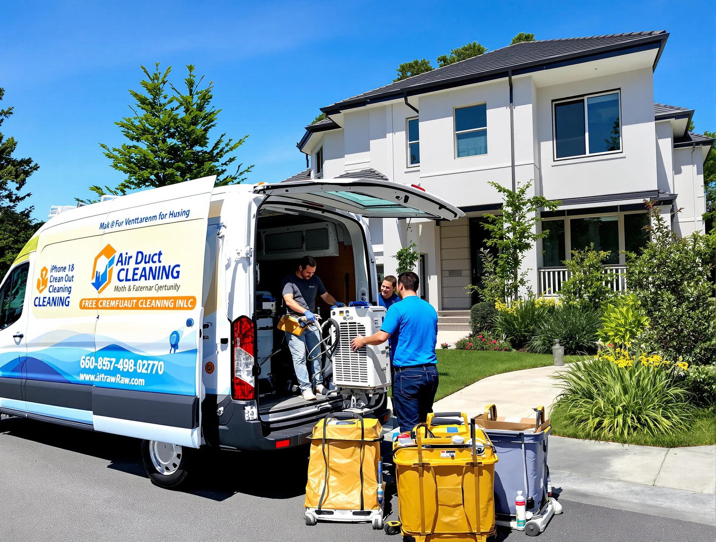 Fairmount Air Duct Cleaning technician performing professional air duct cleaning in Fairmount