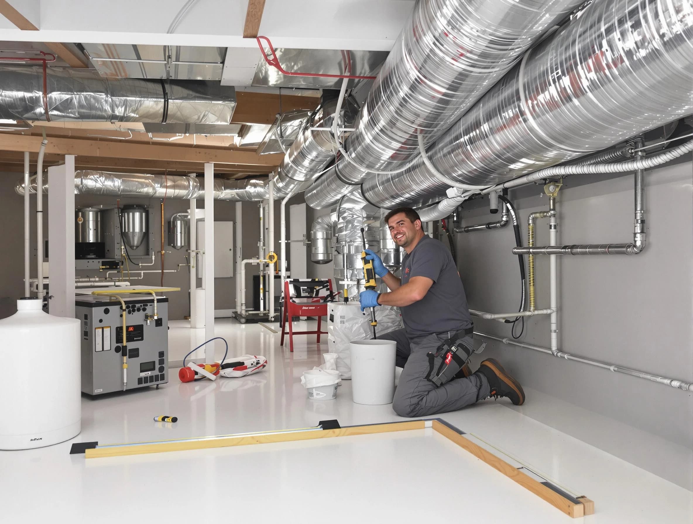 Professional duct sealing service by Fairmount Air Duct Cleaning in Fairmount