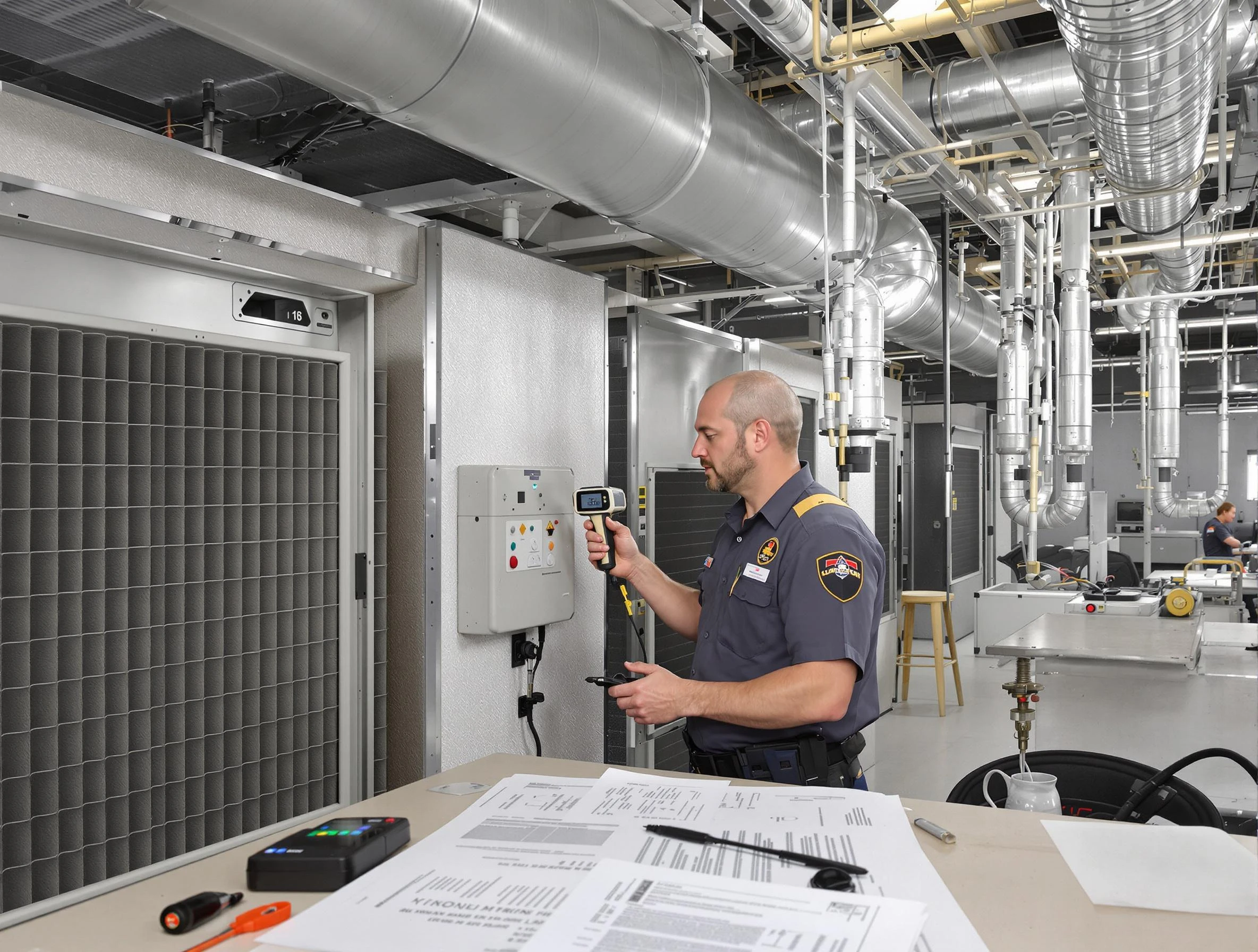 Professional filter system inspection by Fairmount Air Duct Cleaning in Fairmount